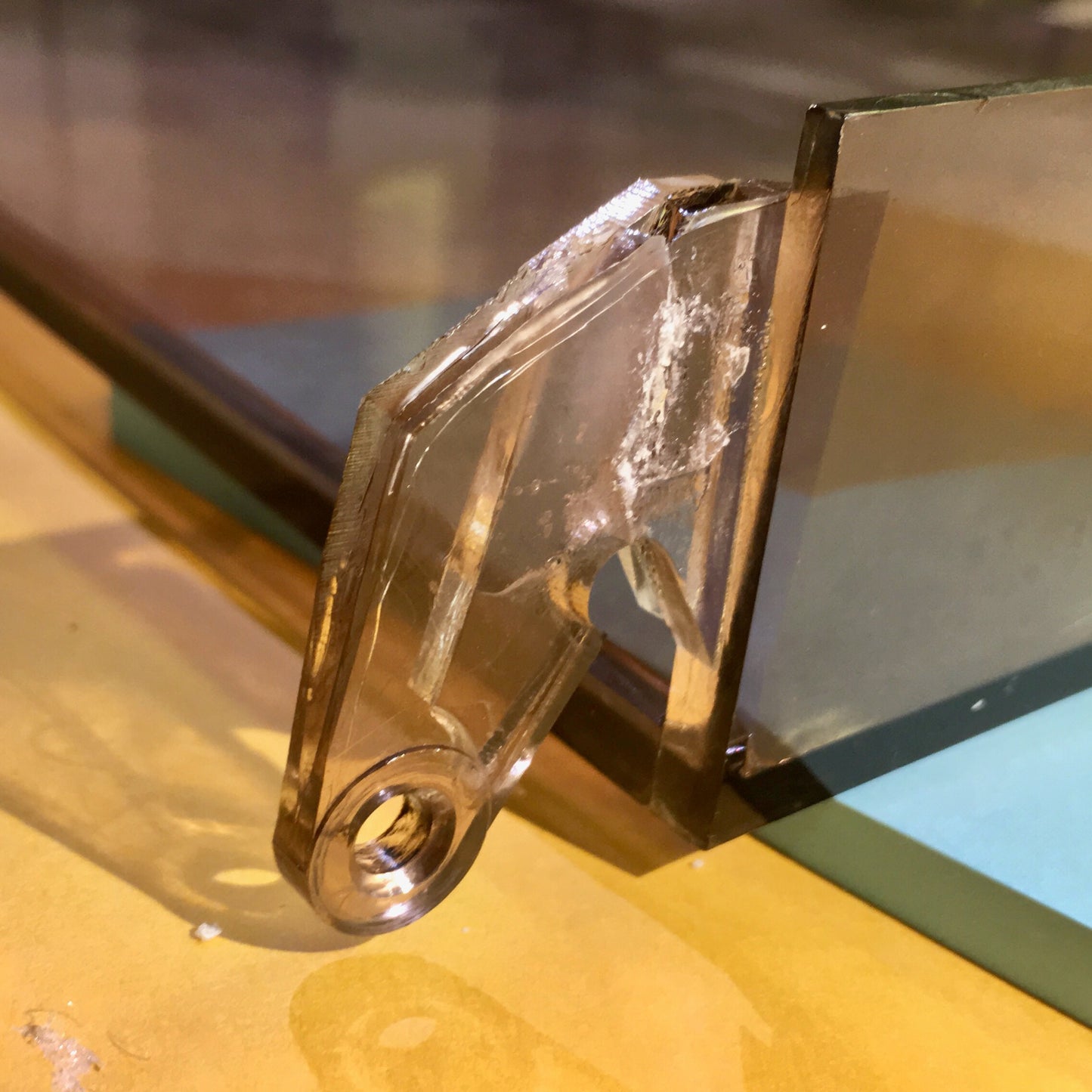 Plexiglass Patch for Beogram 3000/2000/1203 Hood Hinge Repair