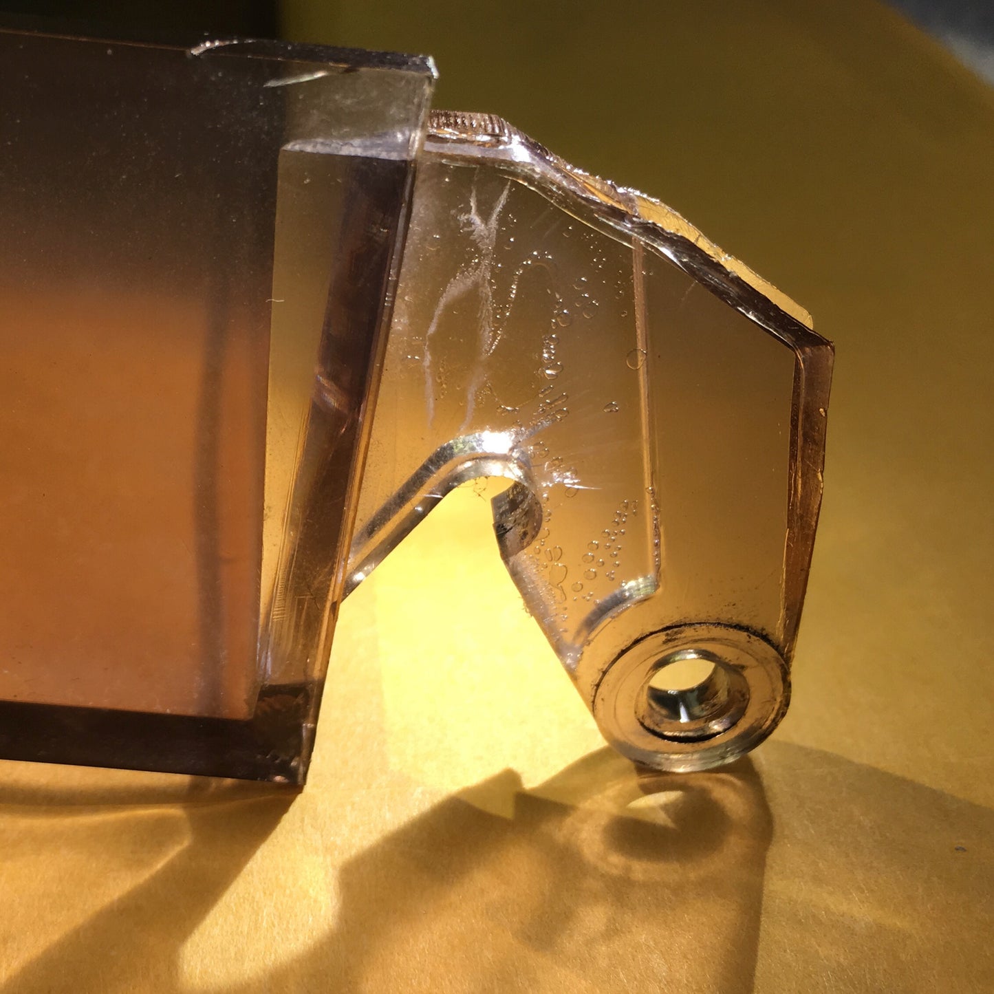 Plexiglass Patch for Beogram 3000/2000/1203 Hood Hinge Repair