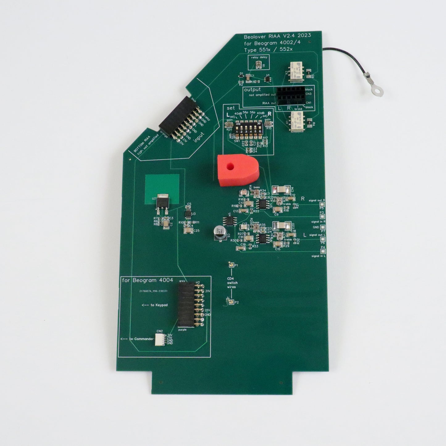 Internal RIAA Pre-Amplifier for Beogram 4002 and 4004