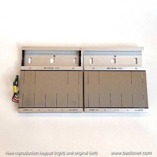 Keypad Restoration Service for Beogram 4002 and 4004