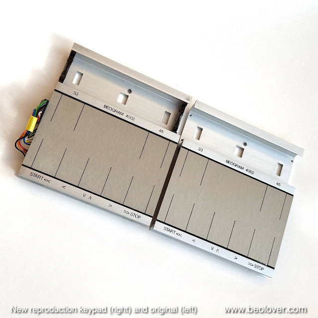 Keypad Restoration Service for Beogram 4002 and 4004