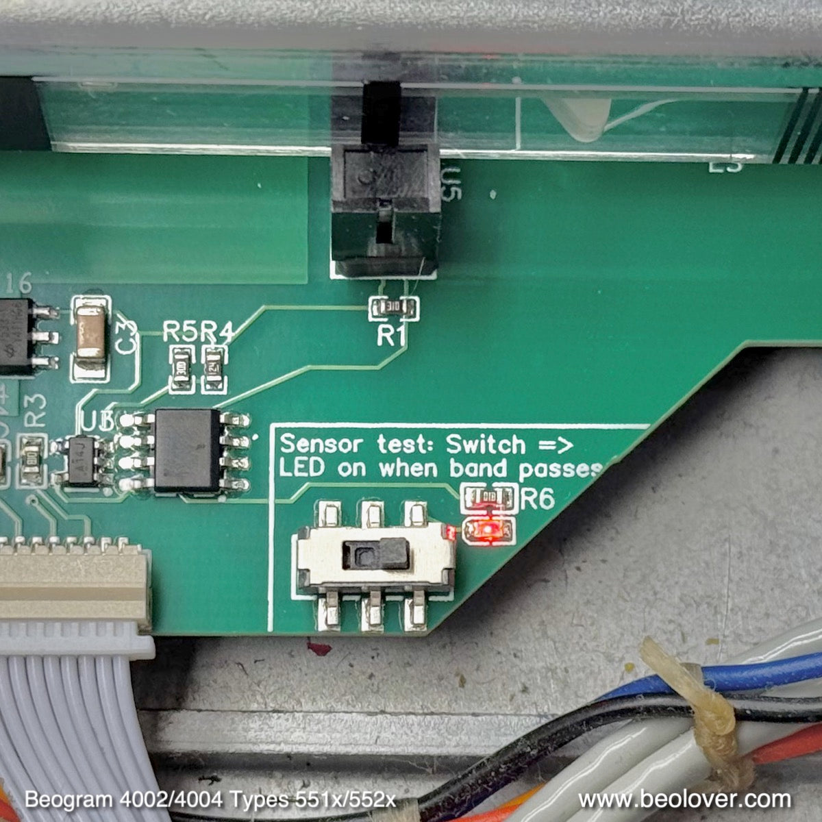 Carriage Position PCB for Beogram 4002 and 4004 (Types 551x/552x)